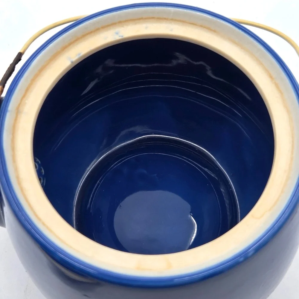 Cobalt‎ Blue Teapot with Matching 4 cups